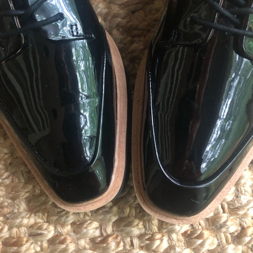 Zara Black Platform Oxfords - Picture 7 of 16